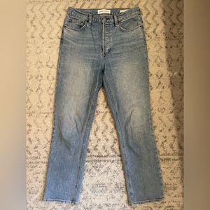 Denim Forum Arlo High Rise Straight Jeans